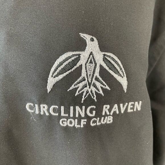 Cutter Buck Windtec Circling Raven Golf Course Half Zip Jacket Size M EUC - Picture 3 of 10
